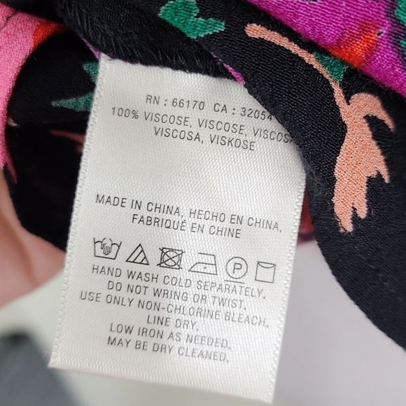 Anthropologie Maeve Bella choker top black floral size small - Picture 7 of 7